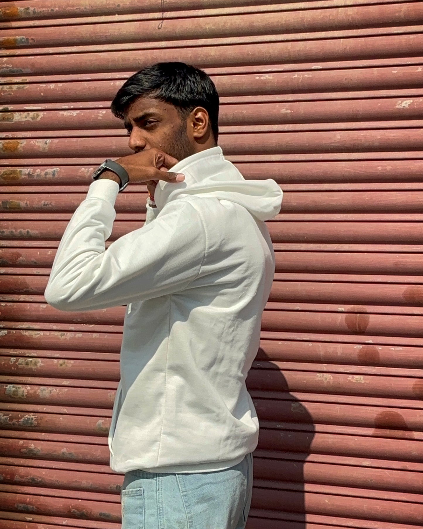 Classic White Essential Hoodie