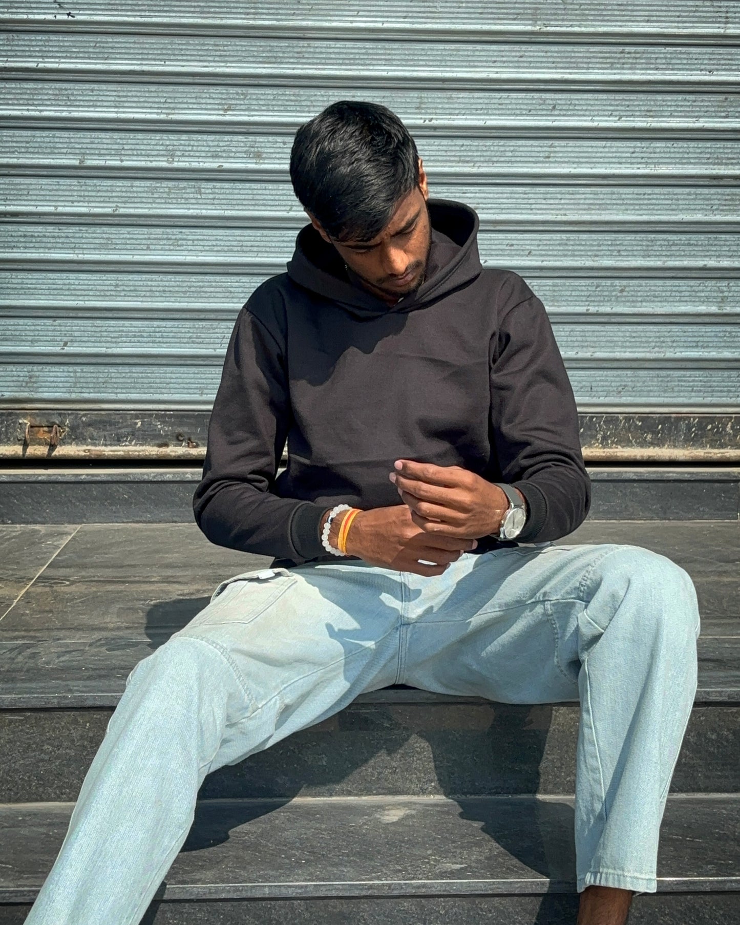 Black Classic Essential Hoodie