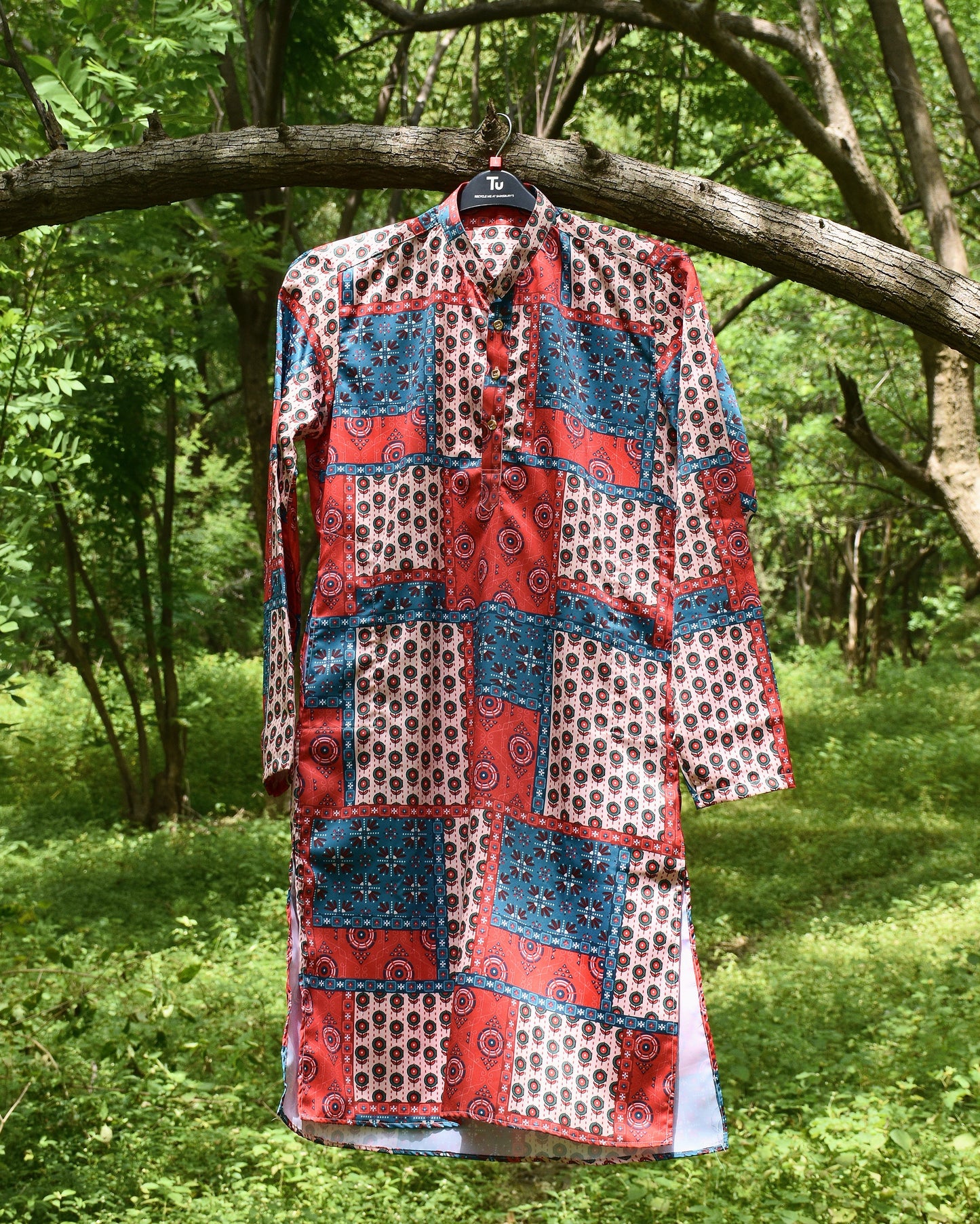 Bandhani Block Kurta