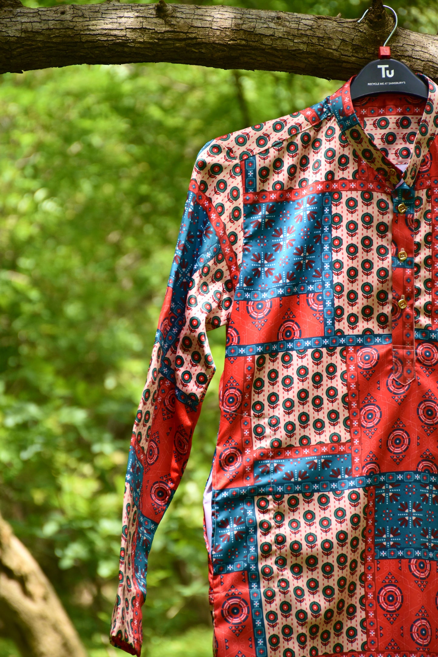 Bandhani Block Kurta