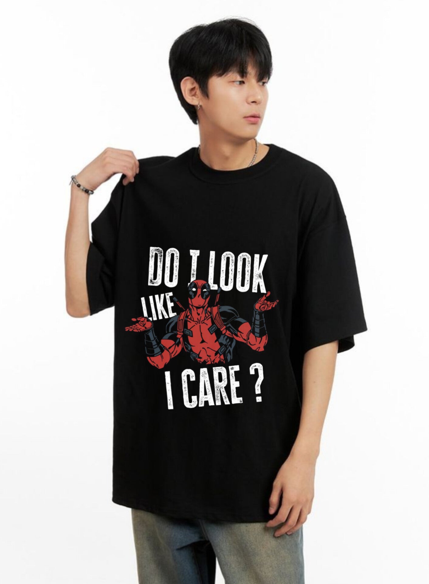 "Do I Look Like I Care?" Deadpool Loose FIt T-Shirt