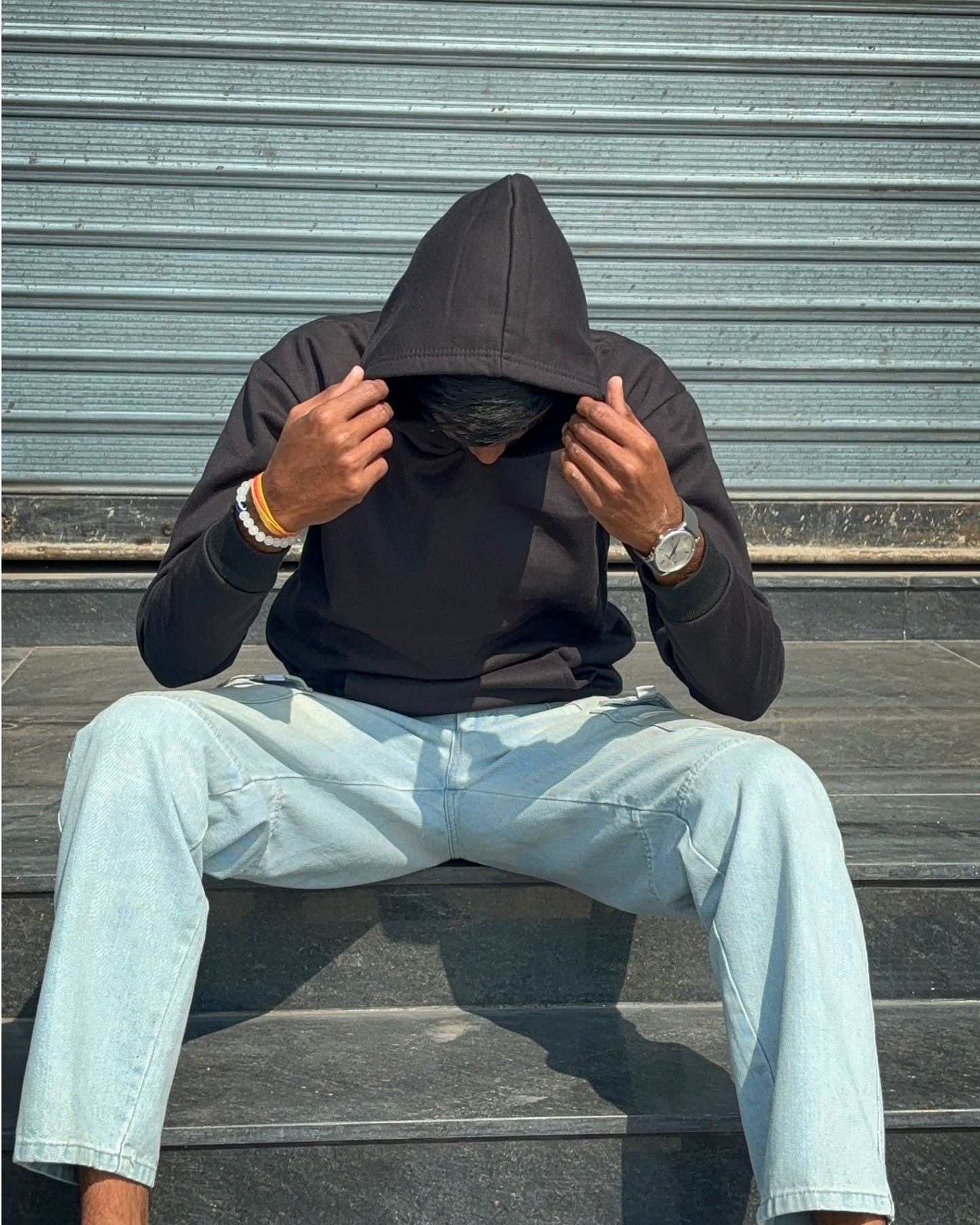 Black Classic Essential Hoodie